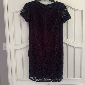 Ann Taylor Navy Lace Dress